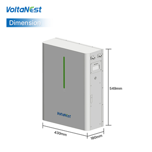 VoltaNest Custom 51.2V 100Ah 5.12kWh 5kWh Baterai Penyimpanan Energi Rumah Tangga LFP untuk Luar Ruangan, Terpasang di Dinding, OEM - Product Image 2
