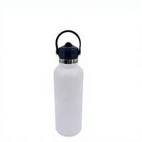 Bouteille d'eau isotherme JIAHE en acier inoxydable 600 ml avec revêtement poudré, sans BPA, anti-fuite, pour le sport et la gym