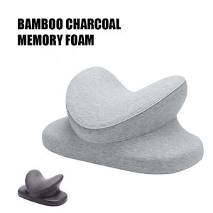 Morbido Logo personalizzato in bambù a carboncino Memory Foam concava traspirante scrivania ufficio aula che sonnecchiava guancia cuscino di sostegno - Product Image 3