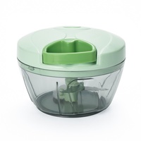 Huishoudelijke multifunctionele knoflookpers en -pureeknijper met nylon touw voor groene ui, aardappelpuree, pompoenpuree en babyvoeding.