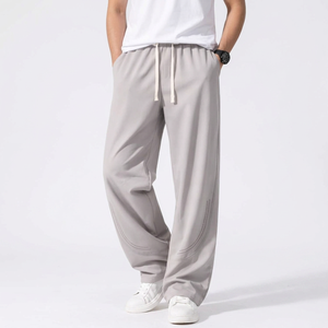 Fabricant Direct – Pantalon de Survêtement Droit Décontracté 100 % Coton pour Homme, Mi-lourd, Anti-humidité, pour Entraînement Sportif – Fournisseur OEM - Product Image 1