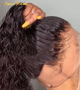 Las pelucas de cabello humano húmedo y ondulado más caras, peluca de encaje completo Afro Kinky, promoción Funmi Chinese Long Hair V Part Kinky Curly Wig
