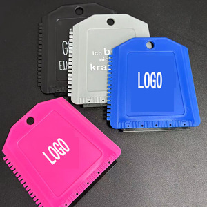 Plastic Ice Scraper 12x11.5cm With Hole Printable Logo For Car Use - Product Image 1