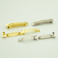 8cm 3.15 pouces filigrane étoile Double barres métal français Barrettes pinces à cheveux pour femmes bijoux de cheveux faits à la main