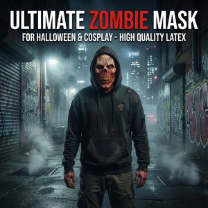 <span class=keywords><strong>Masque</strong></span> <span class=keywords><strong>de</strong></span> fête d'Halloween en latex Horreur <span class=keywords><strong>Ghoul</strong></span> - Visage réaliste déchiré, dents aiguisées, yeux jaunes - Accessoire <span class=keywords><strong>de</strong></span> costume tendance - Product Image 6