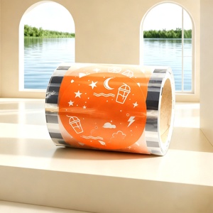 Wholesale Custom Printed <b>Bubble</b> Tea Ice Cream Yogurt Aluminum Foil PET PP Cup Sealing Film for Plastic Cup - Product Image 4