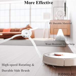 Repuestos para Aspiradora Robótica Roborock S4 S5 S6 <span class=keywords><strong>E4</strong></span> E20 E25 E35 S50: Cepillo Principal, Cepillo Lateral, Paño de Limpieza y Filtro de Tanque de Agua - Product Image 3