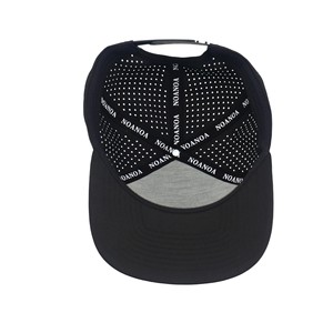 Tcap China Waterproof 3D Embroidery Snapback Caps Golf <b>Hats</b> with Laser Perforation Satin Fabric - Product Image 6