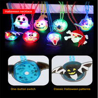 Collier lumineux à LED pour Halloween et la Saint-Valentin Accessoires de Noël C0501