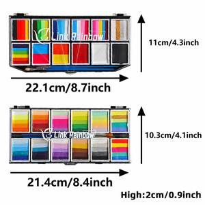 Kid-Friendly Adult Body Art Face <b>Paint</b> <b>Set</b> Safe Children's Painting Supplies Palette Kit - Product Image 3