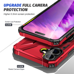 Per <span class=keywords><strong>iPhone</strong></span> 16+ 12 <span class=keywords><strong>13</strong></span> Mini 14 15 Plus 11 17 Pro Max, Cover Posteriore in PC con <span class=keywords><strong>Bumper</strong></span> in TPU, Custodia Magnetica 2 in 1 con Supporto Rotante e Pieghevole - Product Image 4