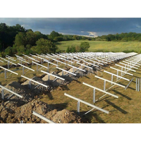 Structure de montage au sol inclinable pour panneaux solaires, système de fixation au sol pour supports solaires, supports de montage photovoltaïque