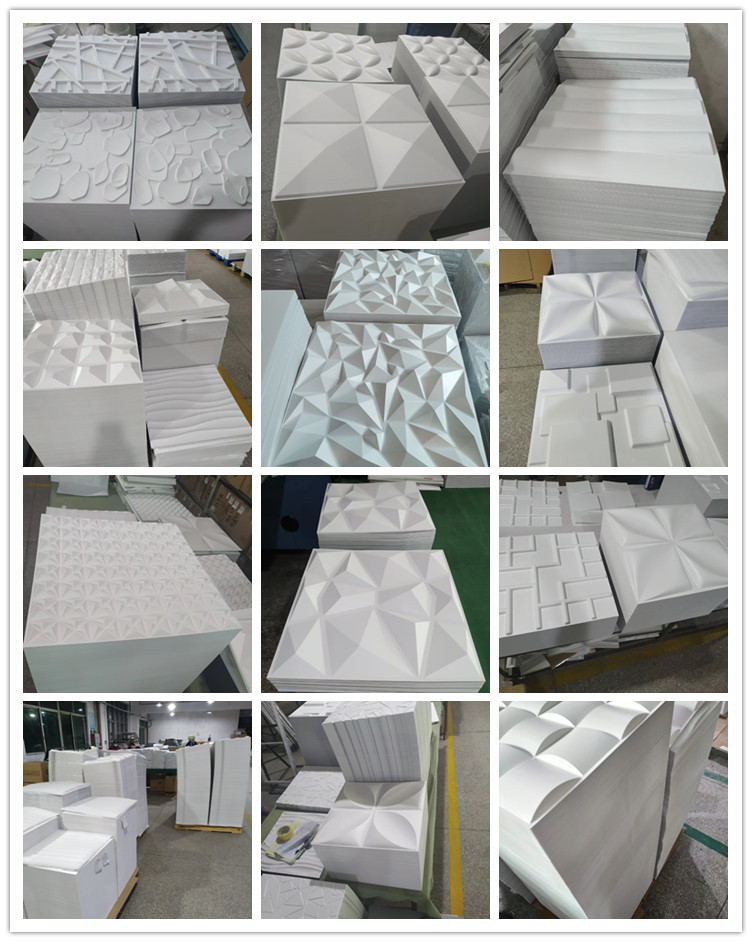 China Factory Indoor Panel De Pared 3D Wall Panel Wallpaper Wall Coatings Home Decoration 3d pvc wall panel