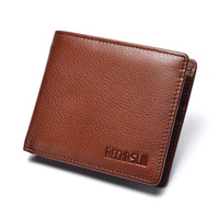 Portefeuille pour homme en cuir véritable de haute qualité, cuir véritable de première qualité, grande capacité, portefeuille de créateur pour homme