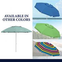 Parasol de patio UV personnalisé de haute qualité avec logo transparent, design classique, contrôle manuel, idéal pour la plage et les voyages – Vente chaude