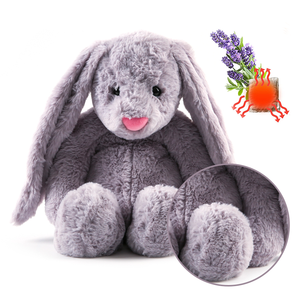 SuzziPals Heatable & Coolable Bunny Stuffed Animal – Microwavable Heating Pad, Lavender Scented, Plush Toy For Kids & Adults