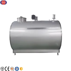 Milk Cooling Tank Horizontal Type Stainless Steel Dairy Yoghurt Cold Water Storage Tank