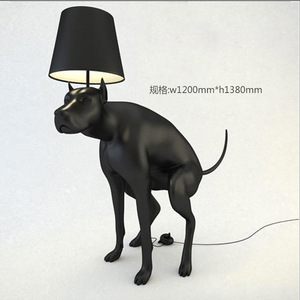 Polyresin Arts lampada da terra luce in piedi animale verticale grande <span class=keywords><strong>cane</strong></span> <span class=keywords><strong>con</strong></span> lampade luci moderne - Product Image 6