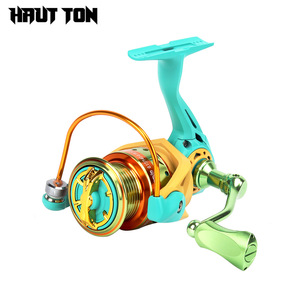 Moulinet de pêche en métal noir Hauton MC1000 haute vitesse 5.2 1 rapport de vitesse océan plage pêche - Product Image 5