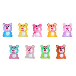 <b>Rainbow</b> <b>Candy</b> DIY Creative Studio Resin Bear Doll Colorful Cartoon Animal Keychain Pendant Home Decoration Artistic Craft - Product Image 5