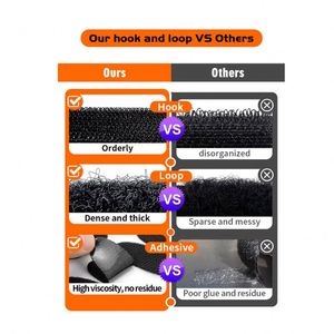 Flame Retardant Eco-Friendly Double Sided 100% Nylon Injection <b>Hook</b> Strong <b>Adhesive</b> for High Temperature Use Metallurgy Fire - Product Image 3
