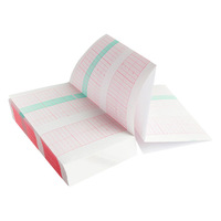 Rouleaux de Papier Thermique pour Graphiques Fœtaux d'Accouchement Médical Hospitalier 110*100mm-150p 112*100mm-150p 150*90mm-150p 152mm*90mm 156*100 ECG