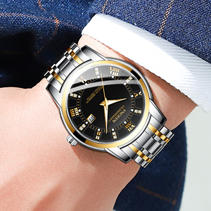 Reloj de Lujo Casual para Hombre <span class=keywords><strong>FNGEEN</strong></span>, Ultrafino, Resistente al Agua 30M, de Acero Inoxidable, con Manecillas de Cuarzo y Calendario - Product Image 2