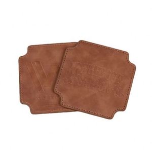 Sous-verres carrés personnalisés en tissu, écologiques, pour café et boissons, imprimés en sérigraphie, portables, avec logo personnalisé - Product Image 2
