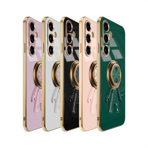 Custodia per telefono con placcatura di lusso graziosa per astronauta custodia per Samsung <span class=keywords><strong>Galaxy</strong></span> A53 A23 <span class=keywords><strong>A22</strong></span> A32 M32 A42 A52 A72 <span class=keywords><strong>Cover</strong></span> in Silicone morbido - Product Image 6