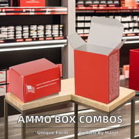 Emballage en papier imprimé personnalisé de boîte de magazine de munitions de carton de bon prix pour 9mm .223 .222 .300 munitions avec des combos de plateau