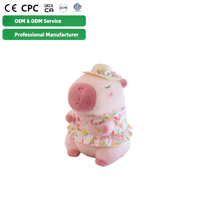 Nouvelle Peluche Capybara Babytop Style Été en Maillot de Bain, Doudou en Coton PP Brodé 20cm Unisexe