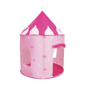 Оптовая продажа, Розовый Замок принцессы, игровой домик, палатка, Детская игровая вигвам палатка из хорошего материала