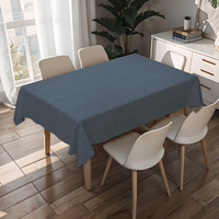 Nappe carrée noire anti-rayures RNPT, motif anti-rayures, lavable, nappe de camping, couvre-table pour dîner en famille, anniversaire