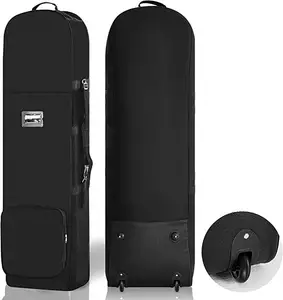 Sacs de golf OEM/ODM pour hommes sac de voyage de golf en polyester 600D étui rigide avec roues sac de golf