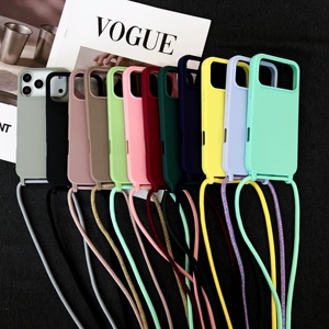 Coque de téléphone antichoc avec cordon, personnalisable avec logo, pour iPhone 17 16 15 Pro Max et <span class=keywords><strong>Samsung</strong></span> S24 S25 S26 Ultra - Product Image 1