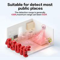 Détecteur numérique 4-en-1 de vape et de fumée de tabac, moniteur PM2.5 haute sensibilité avec télécommande pour bureau, hôtel, toilettes