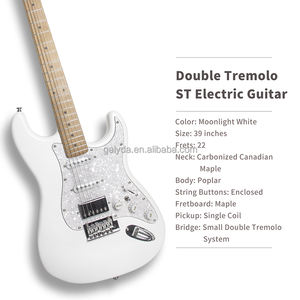 Guitarra eléctrica pequeña con sistema de doble tremolo, fabricación OEM/ODM, personalización basada en dibujo, personalización a medida. - Product Image 4