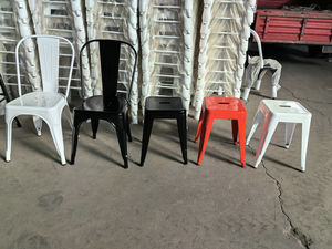 무료 샘플 도매 야외 정원 의자 레스토랑 철 Tolixs 신라 쌓을 수있는 레스토랑 금속 프레임 식당 의자 - Product Image 5