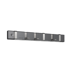 <span class=keywords><strong>Perchero</strong></span> <span class=keywords><strong>de</strong></span> Pared Metálico Moderno <span class=keywords><strong>de</strong></span> Aluminio con 6 Ganchos Autoadhesivos Anticorrosión para Organización en el Hogar, Cocina y Puerta - Product Image 4