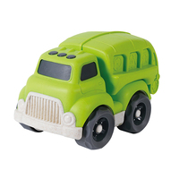 Jouets de plage écologiques en gros : Camion benne éducatif en paille de blé pour enfants, prêt à être expédié