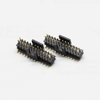 Positions de pas de haute qualité 0.8*1.2mm 02P-50P 2p 4p 6p 8p 10p 12p Hauteur 1.4mm Pin Header Dual Row SMT pour carte Pcb