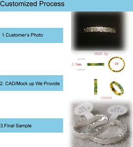 제조 고품질 빈티지 블랙 골동품 산화 925 스털링 실버 꽃 밴드 결혼 반지 - Product Image 6