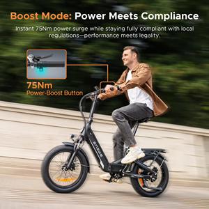 Engwe L20 3.0 Boost Hydraulic Disc Brake Delivering an instant surge of 75Nm power full compliance with local regulations E-Bike - Product Image 5