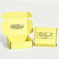Boîtes d'expédition pliables en carton ondulé pour cadeaux, colis postaux, emballages avec logo pour pulls