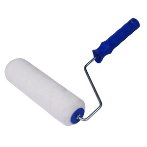 Rouleau de peinture en polyester blanc de qualité industrielle et de bricolage pour la peinture et la décoration - Product Image 2