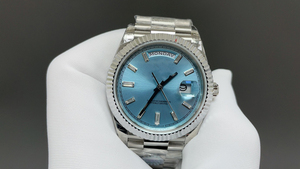 Người Đàn Ông Của Tự Động Cơ Khí Chronograph Đồng Hồ Sapphire Tinh Thể Thủy Tinh 904L Thép Không Gỉ Trường Hợp Con Trỏ Kinh Doanh Đồng Hồ Vương Miện - Product Image 3