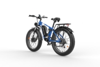 Vélo électrique tout-terrain à suspension, moteur central sans balais 52V 6000W, 7 vitesses, fourche en alliage d'aluminium de qualité aéronautique, pneus larges
