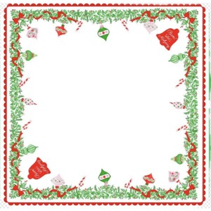 Tuiles de Mahjong en Acrylique Faux Jade Rose à 4 Couches, Thème de Noël, Tapis de Mahjong de Noël, Luxe Moderne - Product Image 1