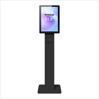 Distributeur de tickets électronique sur pied pour système de gestion des files d'attente, borne de paiement pour l'intérieur