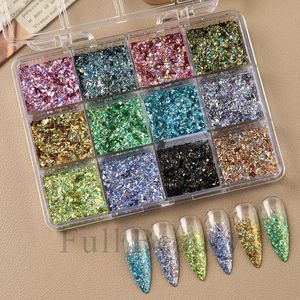12 Grids Holographic <b>Nail</b> <b>Glitter</b> Flakes Set Laser Shard Sequins DIY <b>Nail</b> Art Decoration Accessories <b>For</b> Manicure Wholesale - Product Image 3